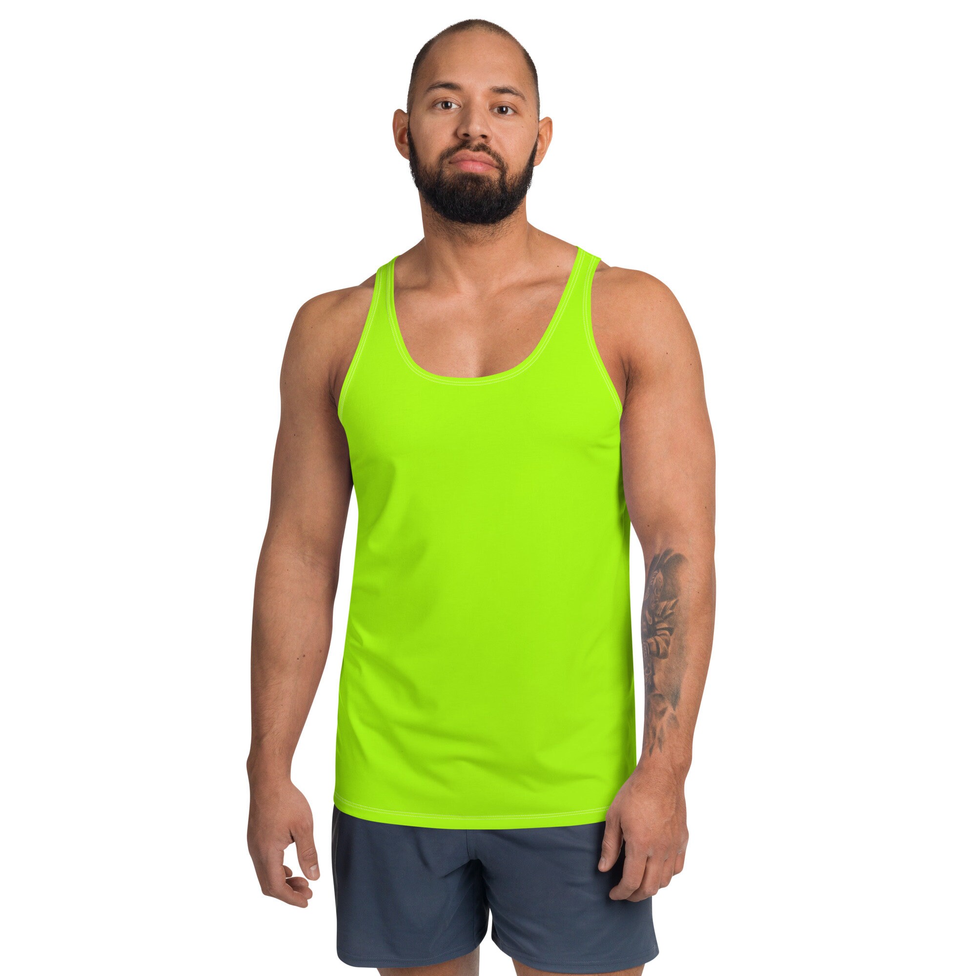 Neon Lime Green Unisex Tank Top