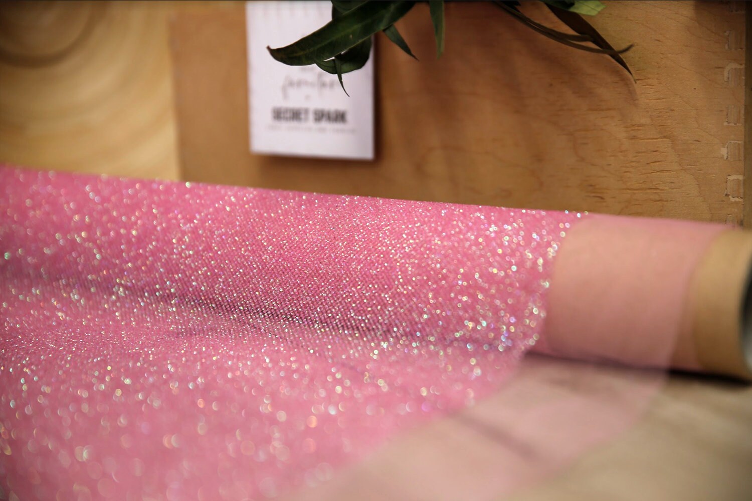 New Bright Pink Color Glitter Mesh Fabric By The Yard, Twinkles Bright Pink Tulle Fabric, Diy Dress, Skirt, Top