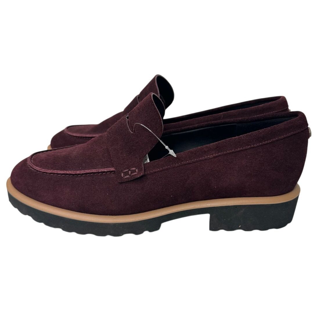 New Cole Haan Geneva Loafers, Wine/burgundy/red/black, Suede, Women's (Size 11)