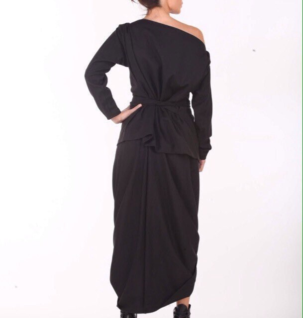 New Collection, Two Pieces Set, Women Casual Costume, Asymmetric Blouse, Long Skirt, Sport Fashion Conceptbg