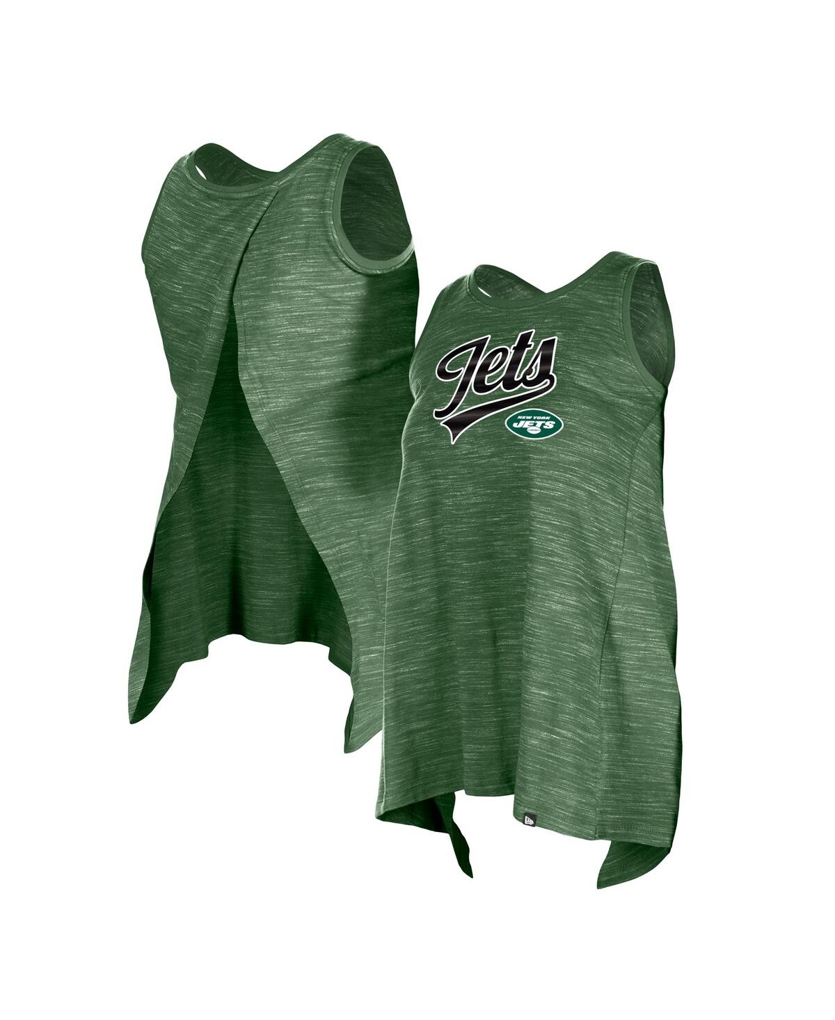 New Era Women's Green New York Jets Space Dye Active Tank Top - Green