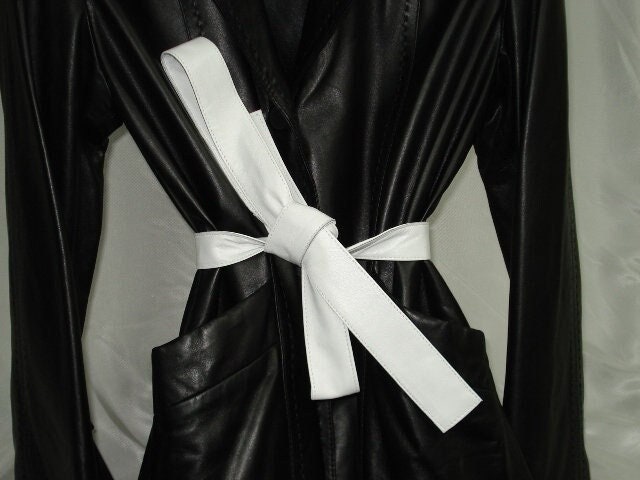 New Lambskin Coat Belt All Colors Available Length 70"/177.8 cm Ship As Gift