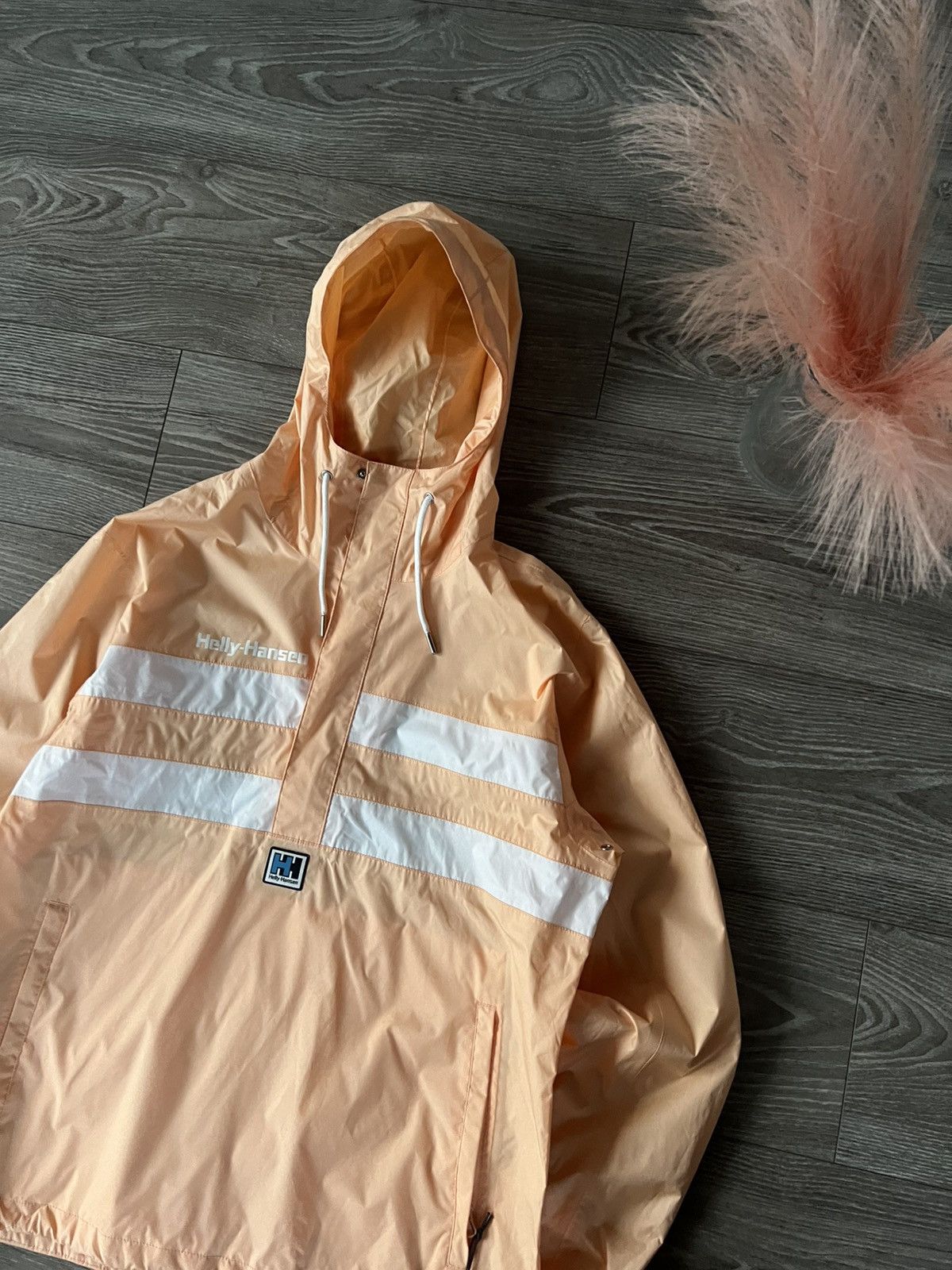 New With Tags Helly Hansen Hh Logo Anorak Waterproof Jacket in Orange, Women's (Size Medium)