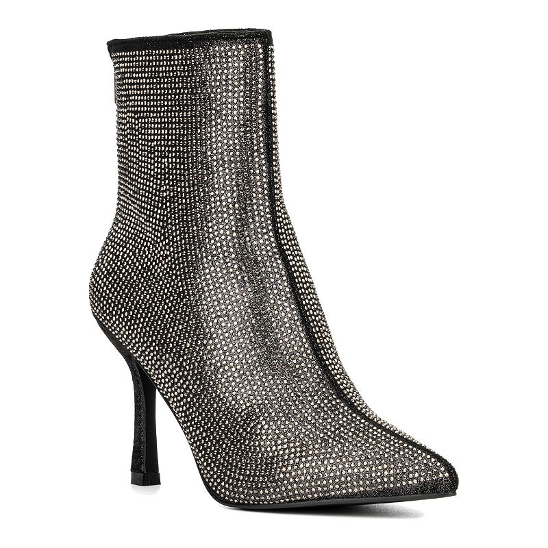 New York & Company Reana Women's Heeled Ankle Boots, Size: 8, Gun Grey