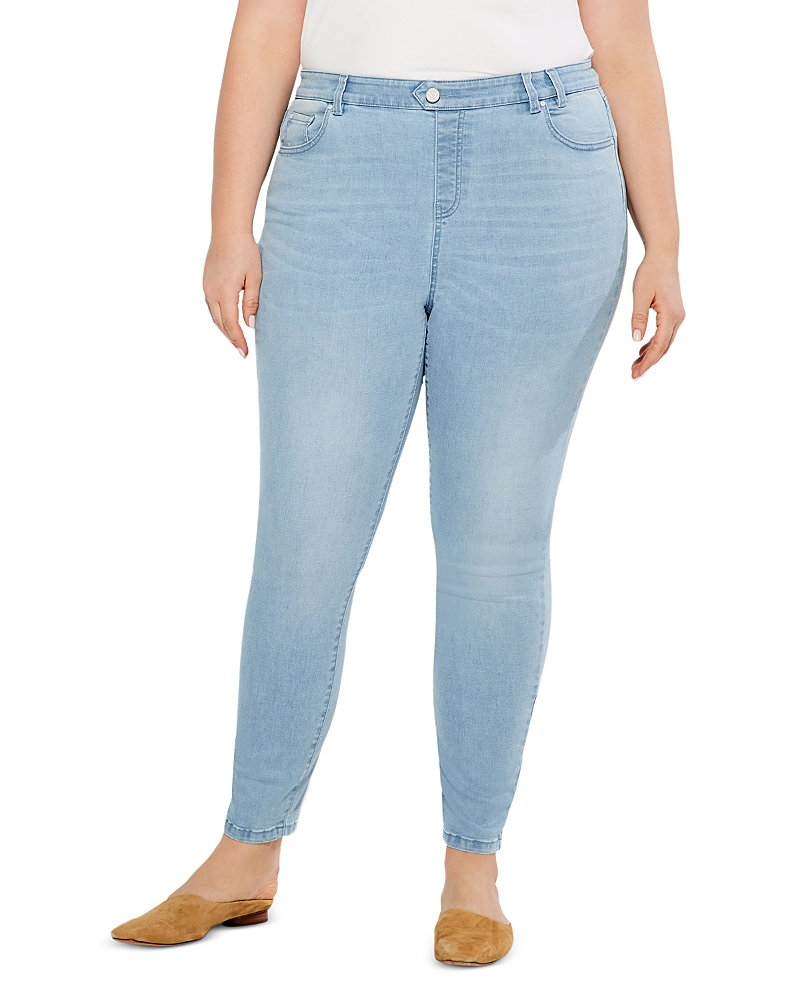 Nic+Zoe Plus Mid Rise Ankle Jeans in Breeze