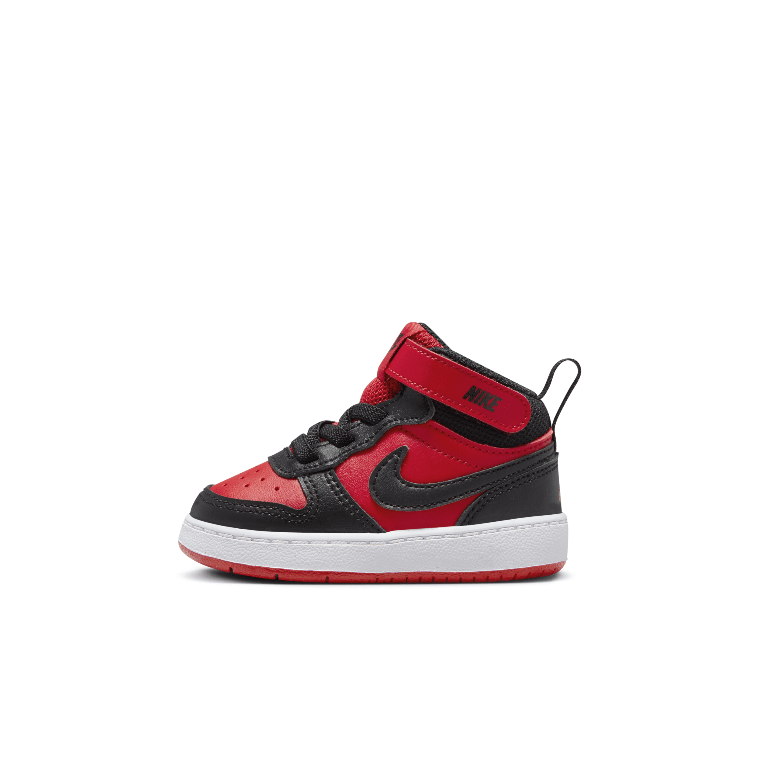 Nike Court Borough Mid 2 Baby/Toddler Shoes in Red | CD7784-602