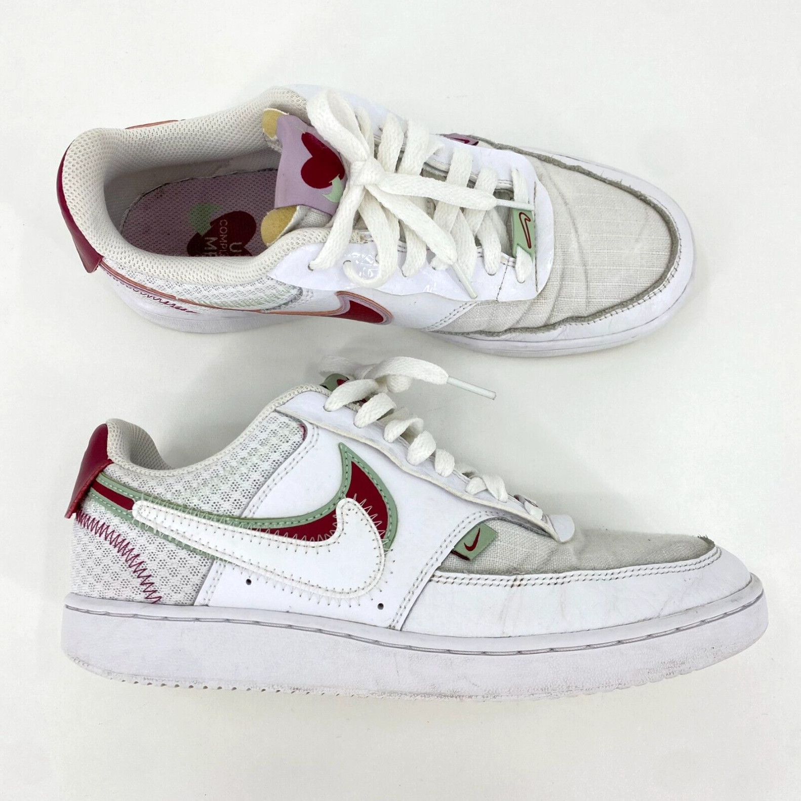 Nike Court Vision Low Premium Valentine's Day Women's Size 8.5 Shoes in White