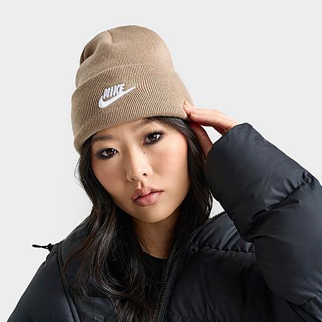 Nike Peak Futura Beanie Hat in Beige/Khaki Nylon/100% Polyester/Knit