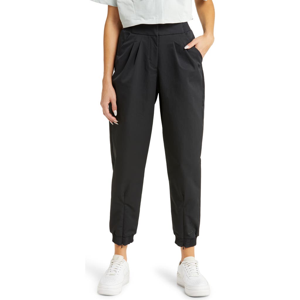 Nike Sportswear Dri-FIT Tech Pack High Waist Joggers in Black/Black at Nordstrom Rack, Size Large Regular