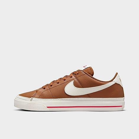 Nike Women's Court Legacy Next Nature Casual Shoes in Brown/Light British Tan Size 5.0 Leather/Canvas