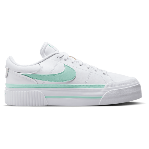 Nike Womens Nike Court Legacy Lift MT - Womens Basketball Shoes Barely Green/Mint Foam/White Size 5.0