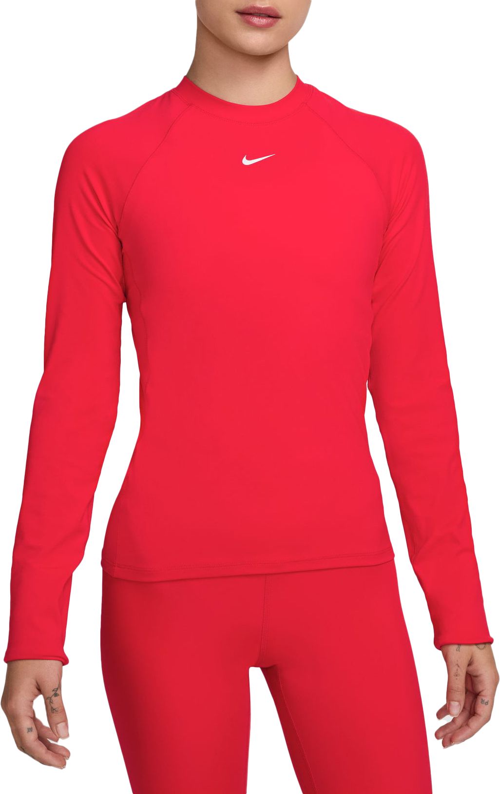 Nike Women's Pro Dri-FIT Long-Sleeve Top, XS, University Red