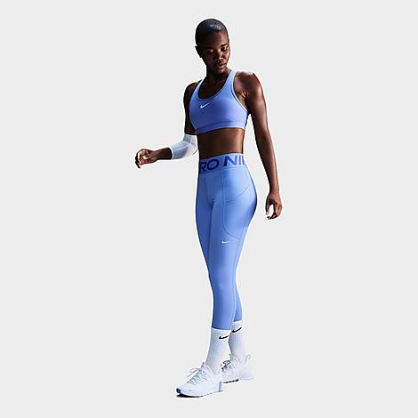 Nike Women's Pro Sculpt High-Waisted 7/8 Leggings in Blue/Royal Pulse Size XS Polyester/Spandex/Jacquard