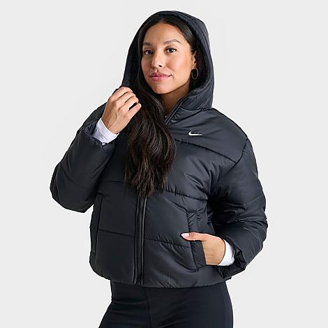 Nike Women's Sportswear Therma-FIT Classic Puffer Jacket in Black/Black Size XS 100% Polyester