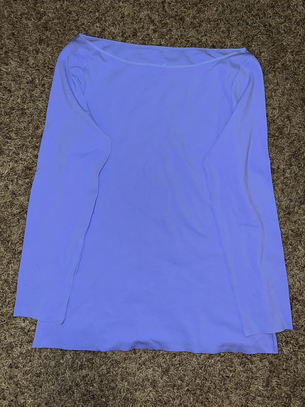 Nike Women's Yoga Luxe Long-Sleeve Top in Blue (Size Small)