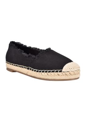 Nine West Women's Maybe Frayed Espadrilles, Black, 7M