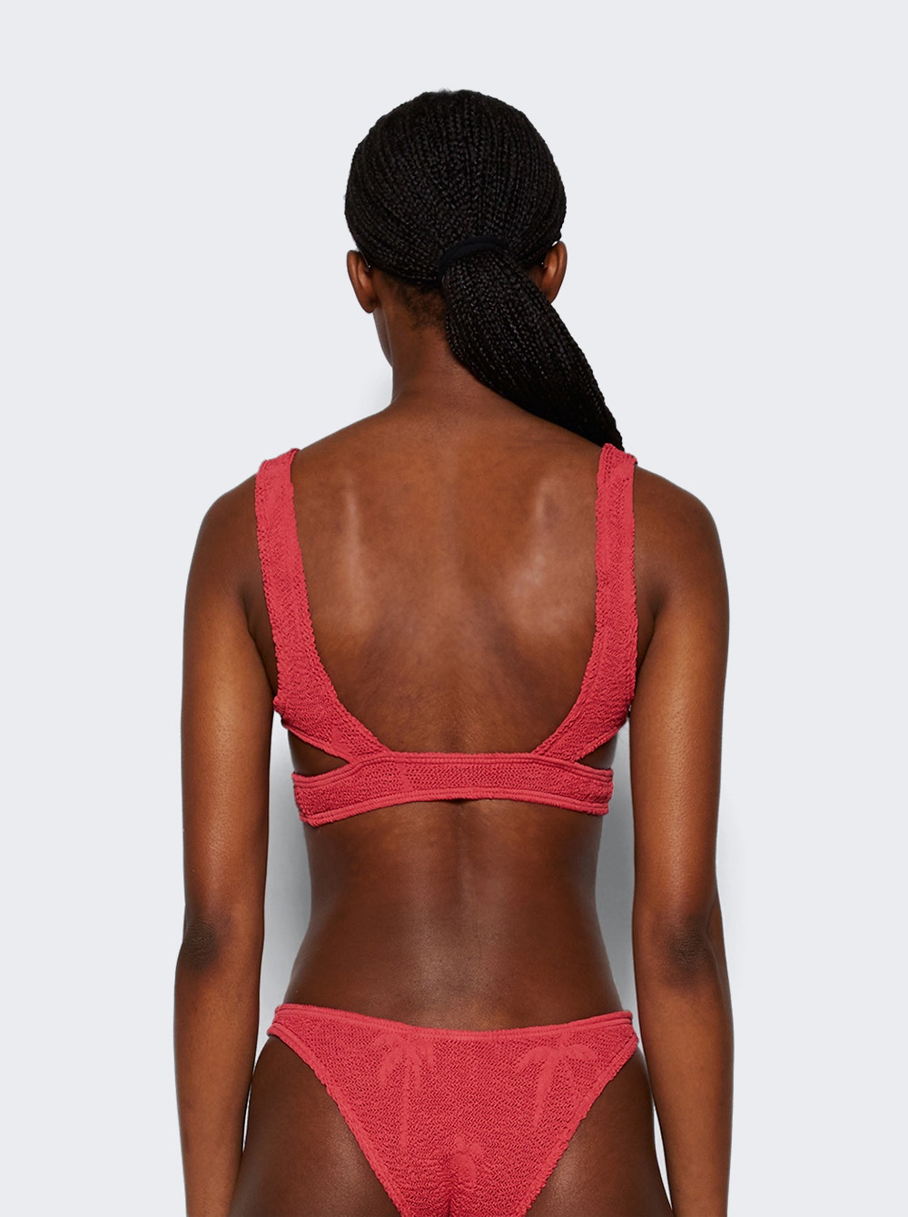 Nino Crop Bikini Top Mineral Red Palm