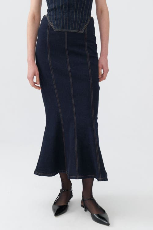 Nocturne Maxi Mermaid Skirt in Navy Blue at Nordstrom, Size X-Small