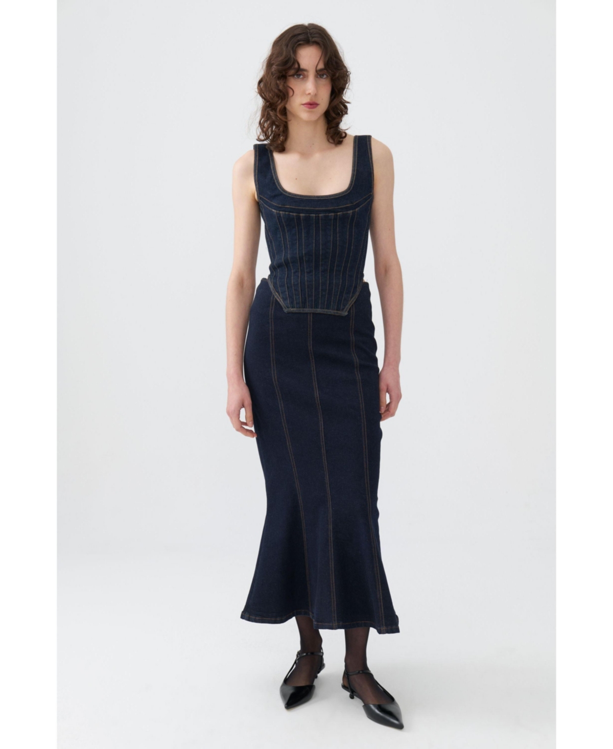 Nocturne Women's Maxi Mermaid Skirt - Navy