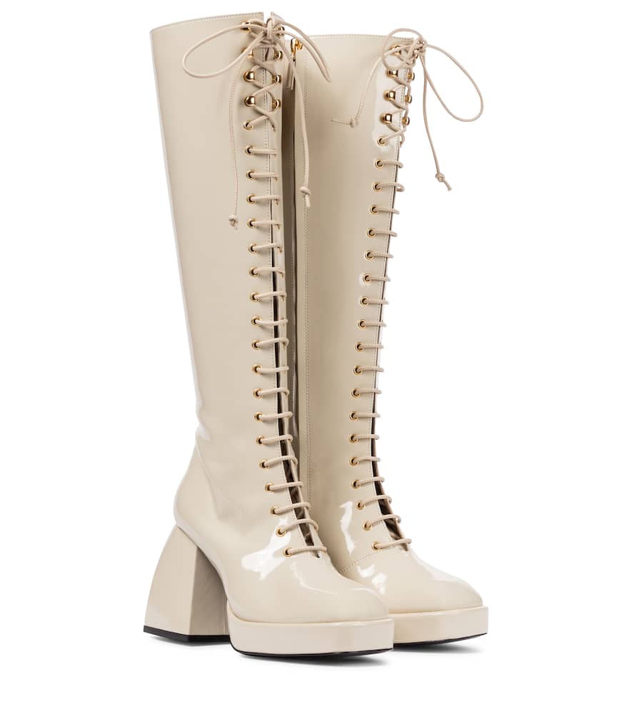 Nodaleto Bulla Ward patent leather knee-high boots