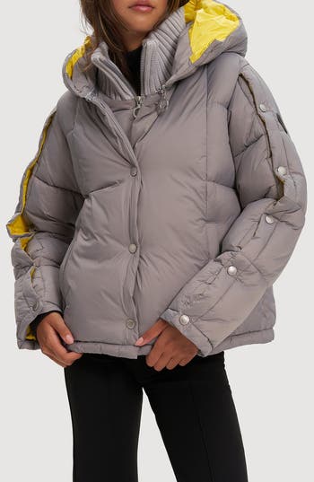 Noize Amelia Water Resistant Quilted Snow Jacket in Ultimate Grey/Slicker at Nordstrom Rack, Size Small