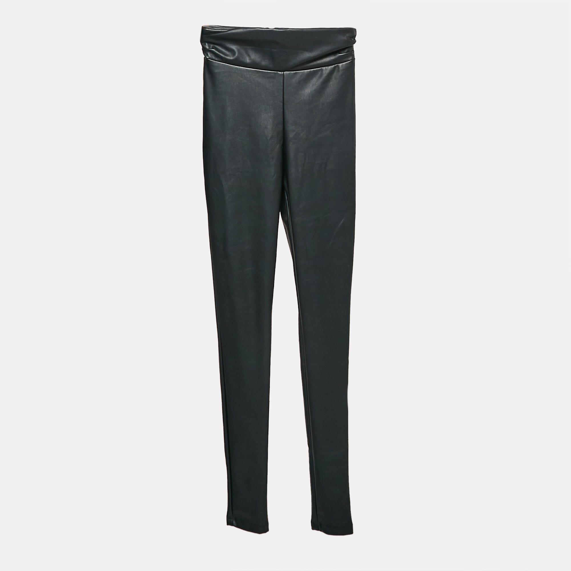 Nookie Black Faux Leather Skinny Viktoria Pants M