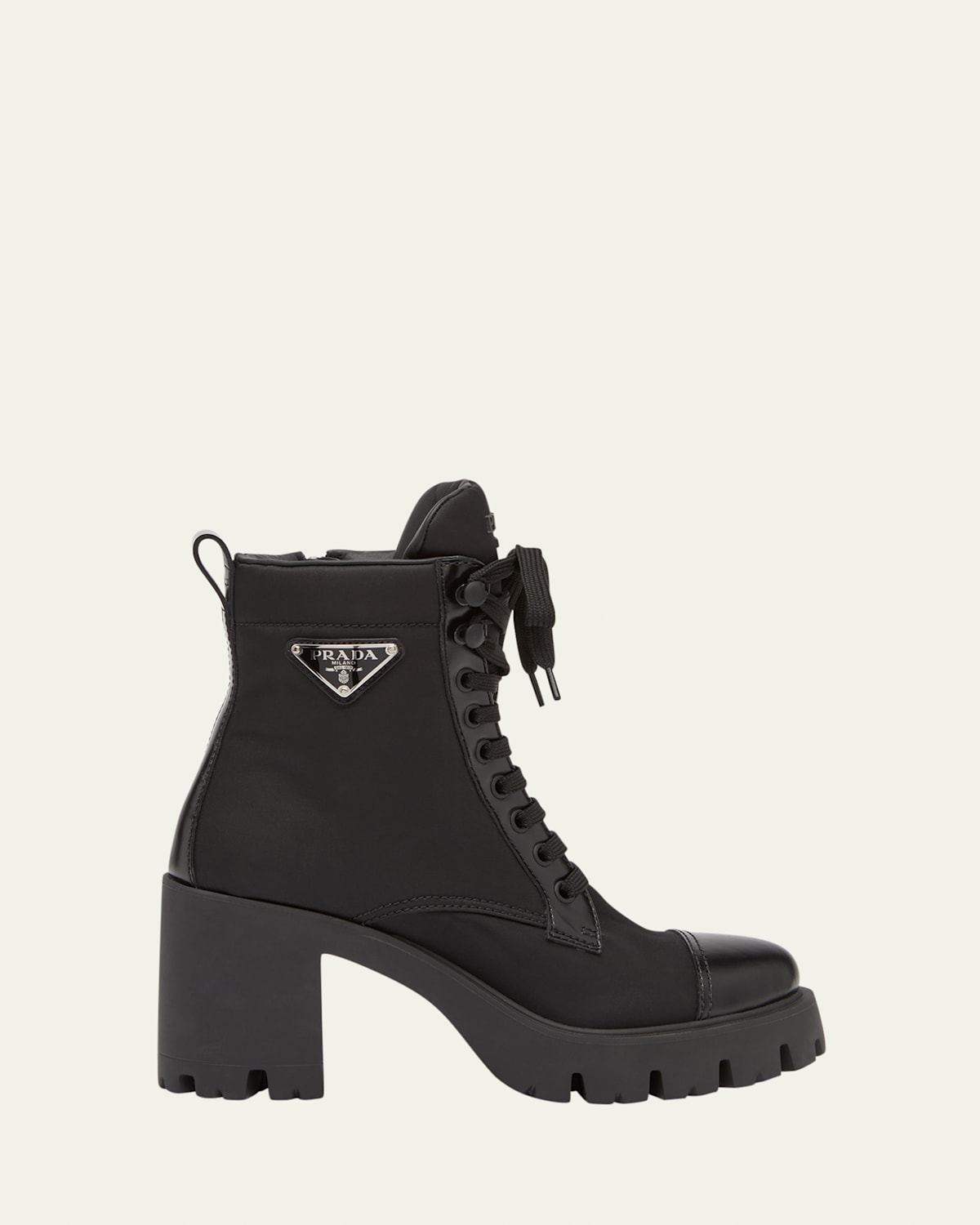 Nylon Lace-Up Combat Boots