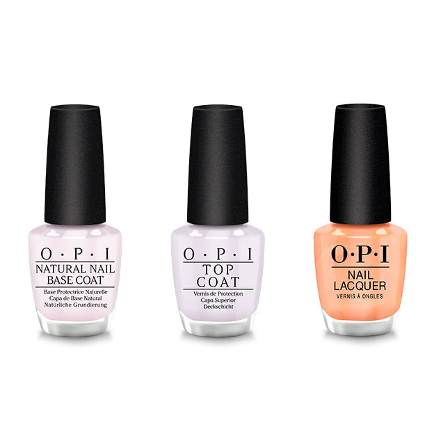 OPI - Nail Lacquer Combo - Base, Top & Sanding In Stilettos