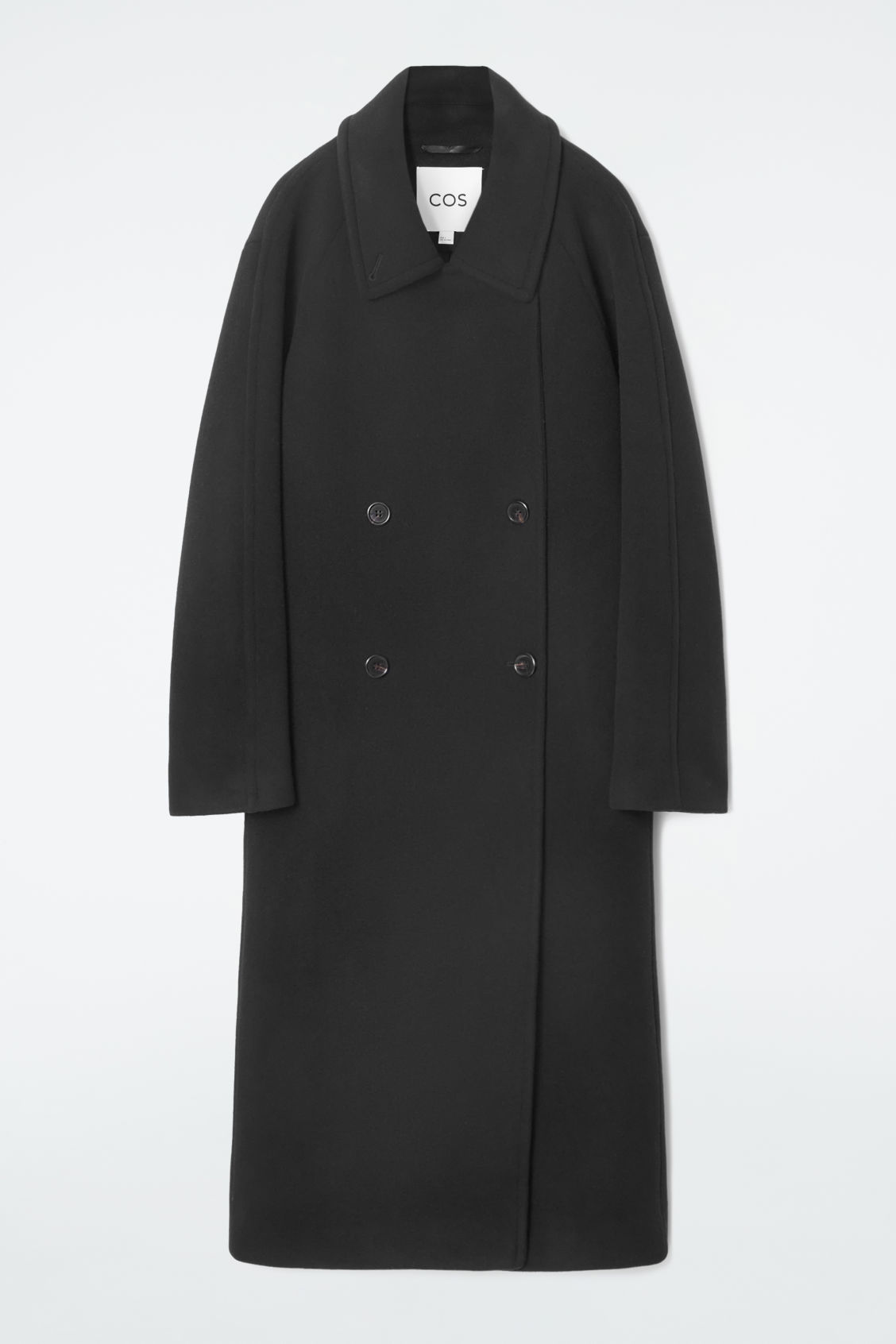 OVERSIZED DOUBLE-BREASTED WOOL COAT