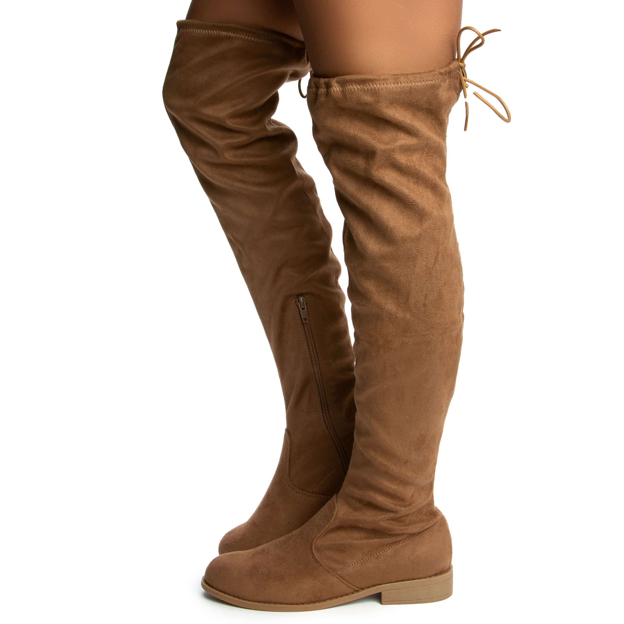 Oksana-116 Over The Knee Boot Brown Suede