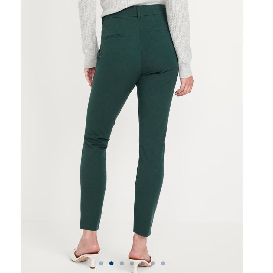 Old Navy High-Waisted Pixie Skinny Ankle Pants Forest Canopy Green, Women's (Size 30)