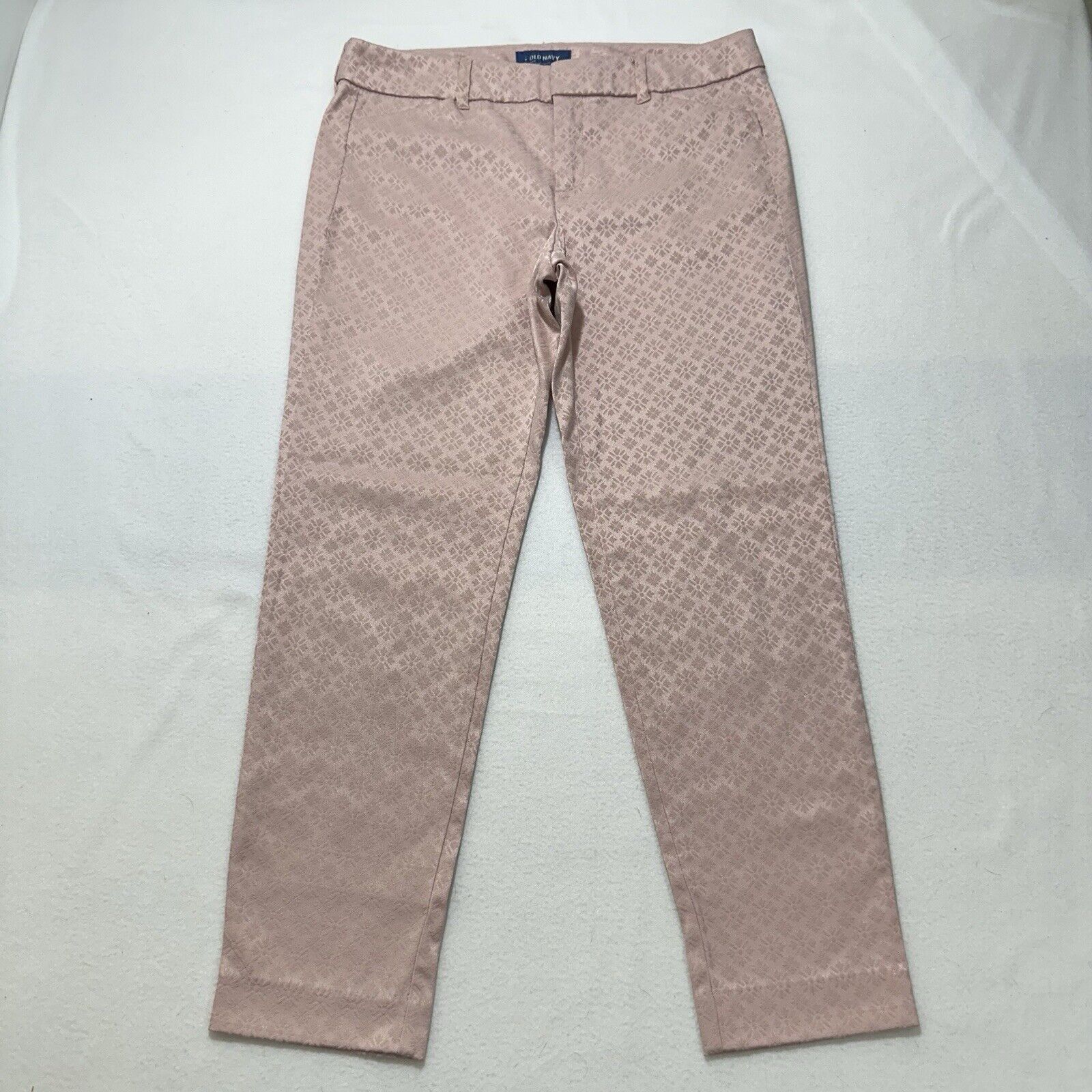 Old Navy Pixie Pants 8 Mid Rise Skinny Pink Texture, Women's (Size 30)