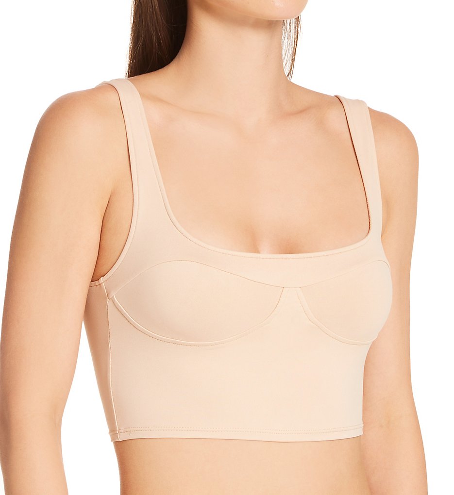 Only Hearts Women's Delicious Corset Crop Top Bra in Beige | Size Large | HerRoom.com