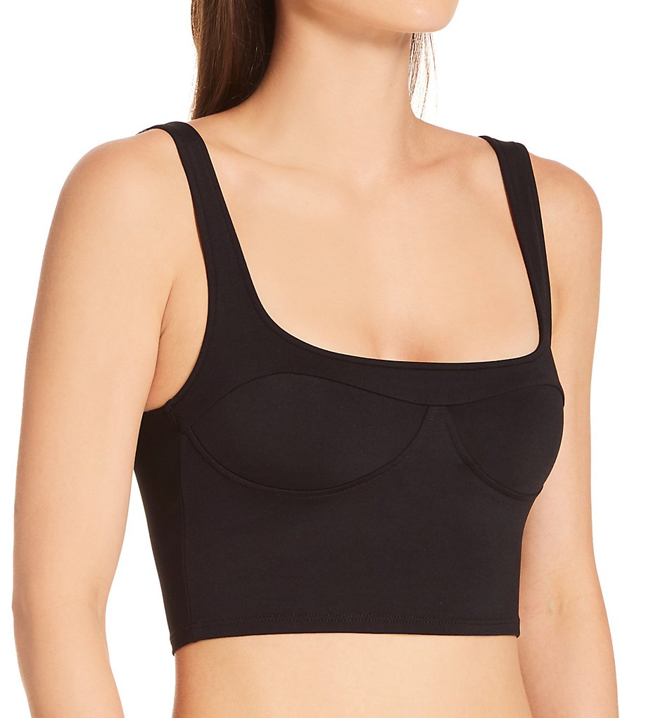 Only Hearts Women's Delicious Corset Crop Top Bra in Black | Size Large | HerRoom.com