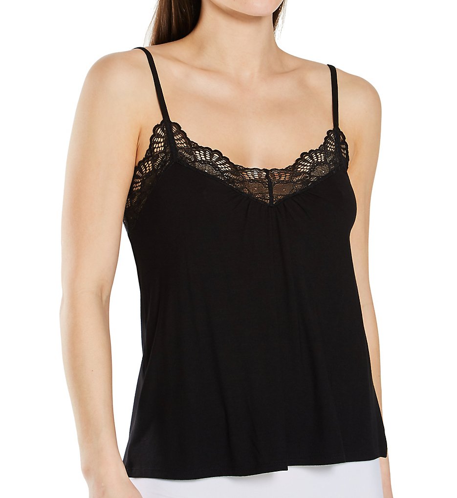 Only Hearts Women's Venice Low Back Camisole in Black | Size Large | HerRoom.com