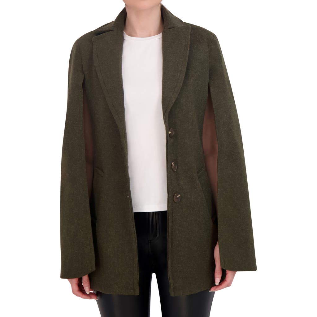 Ookie & Lala Solid Cape Coat in Military at Nordstrom Rack, Size Medium