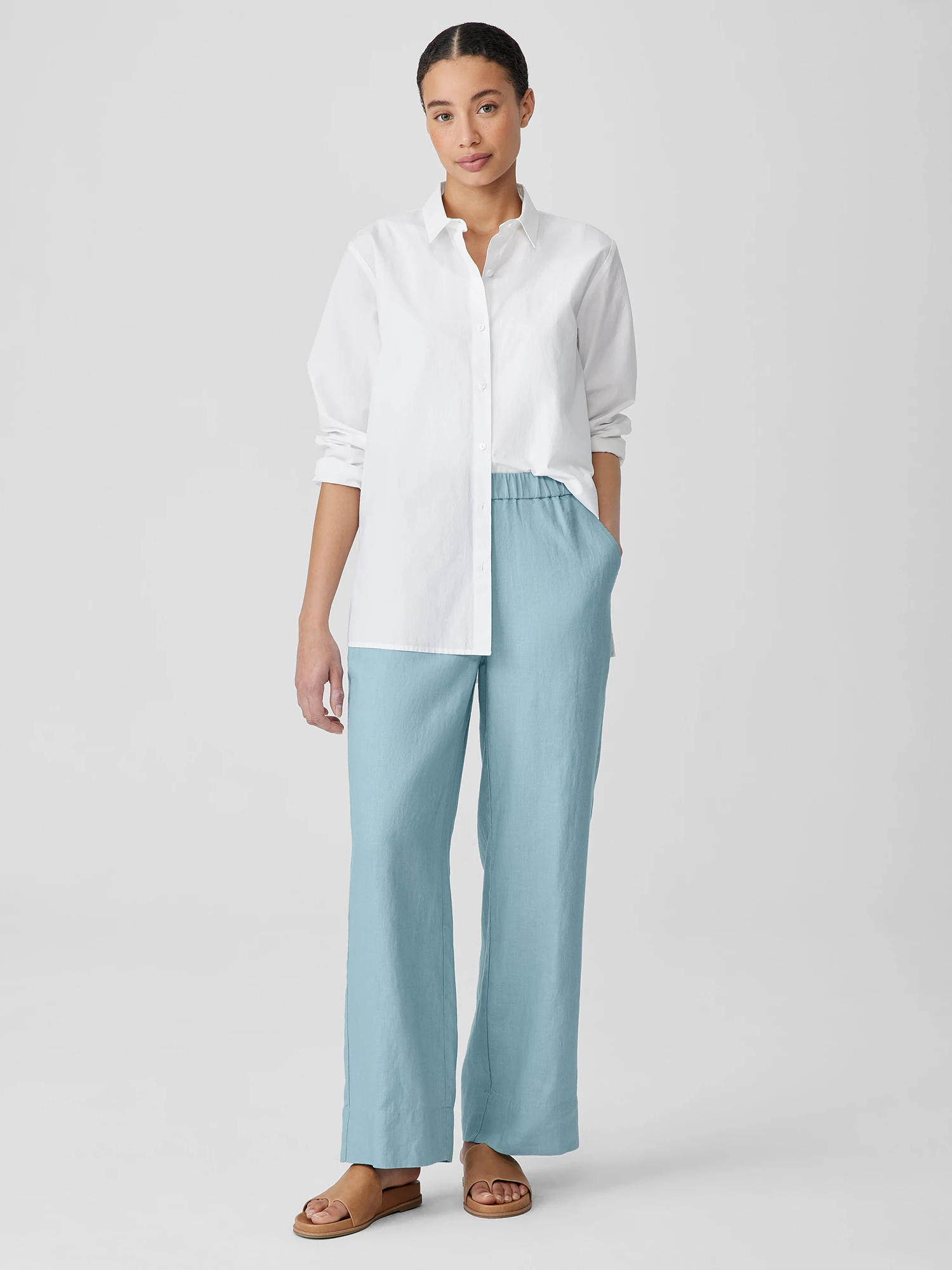 Organic Linen Wide-Leg Pant