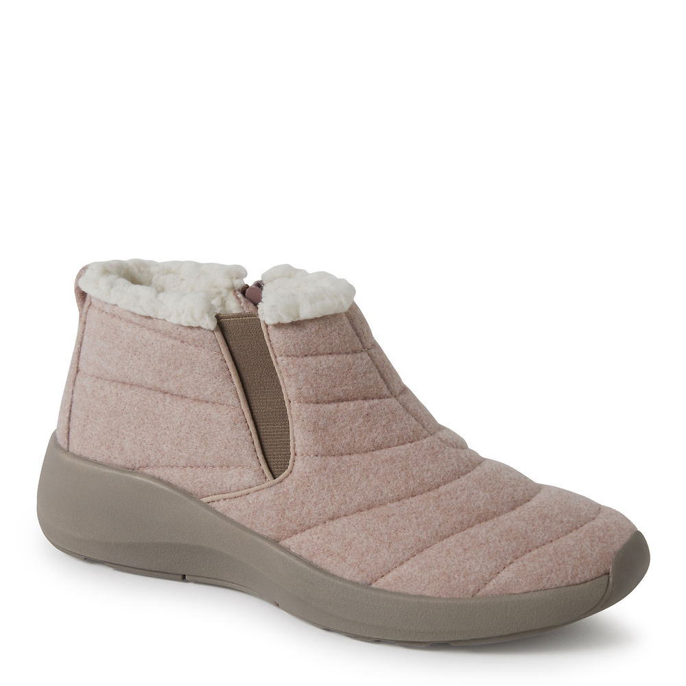 Original Comfort By Dearfoams Naomi Wedge Bootie Women's Pink Boot 8.5 M