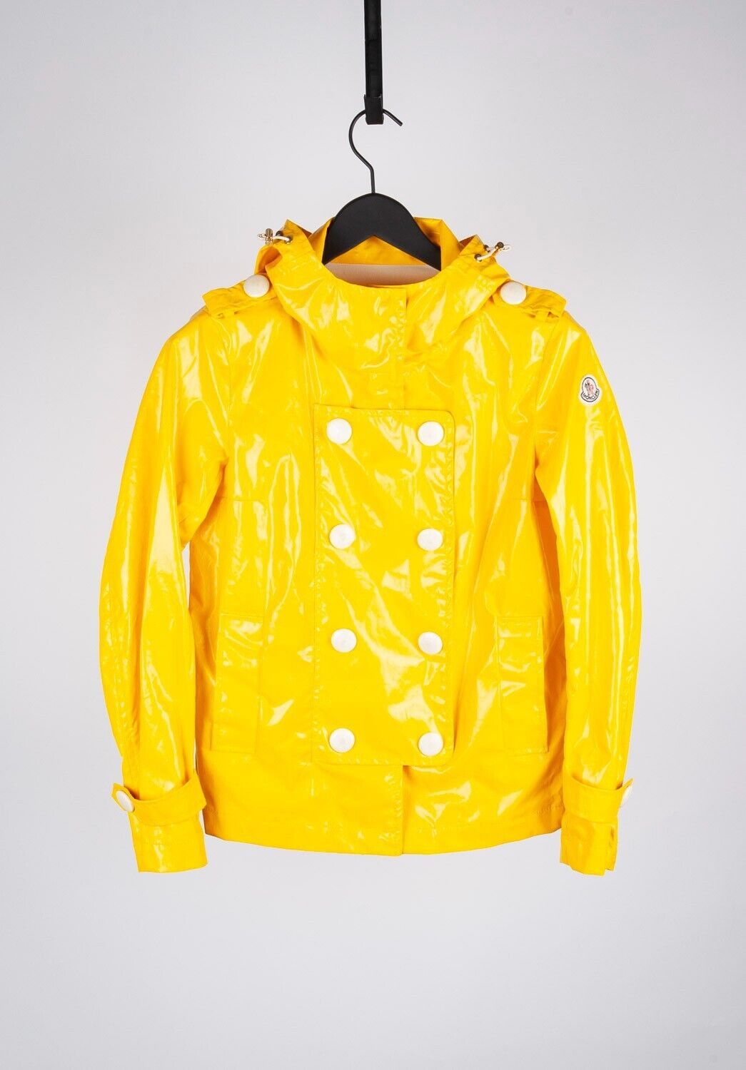 Original Moncler Palma Women Raincoat Size 2 H5117 in Yellow