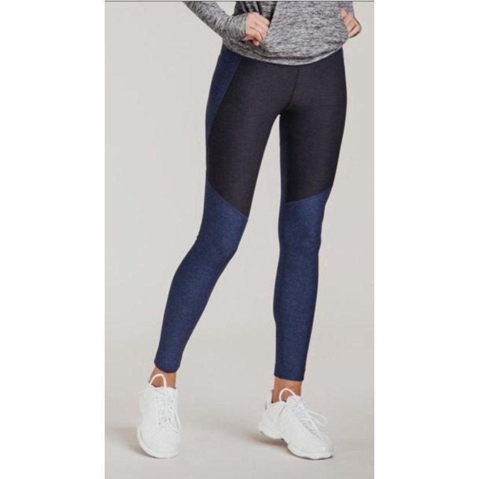 Outdoor Voices Compression Two Tone Active Leggings Size S in Blue, Women's