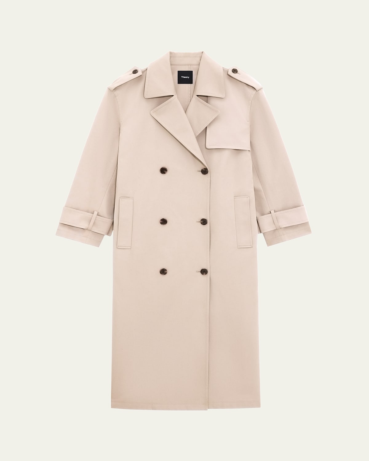 Oversized Double-Breasted Trench Coat