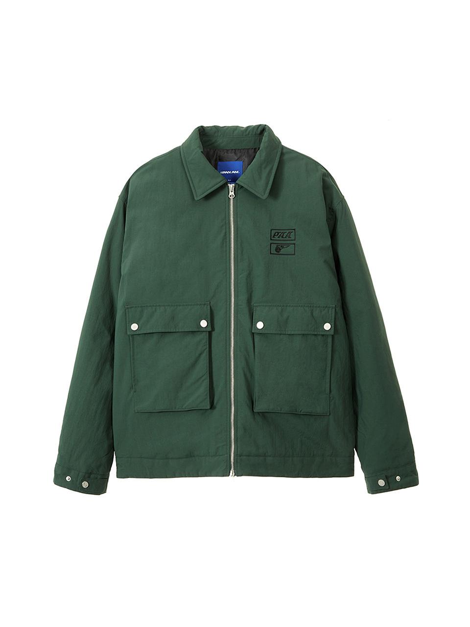 PAA Padded Overfit Coach Jacket (3804) [Dark Green]