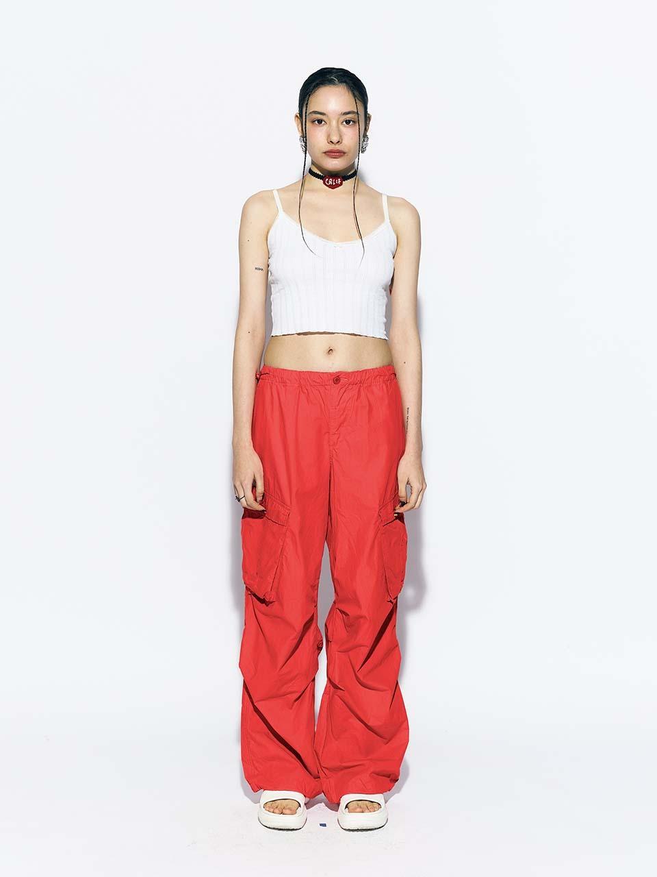 PARACHUTE CARGO PANTS RED