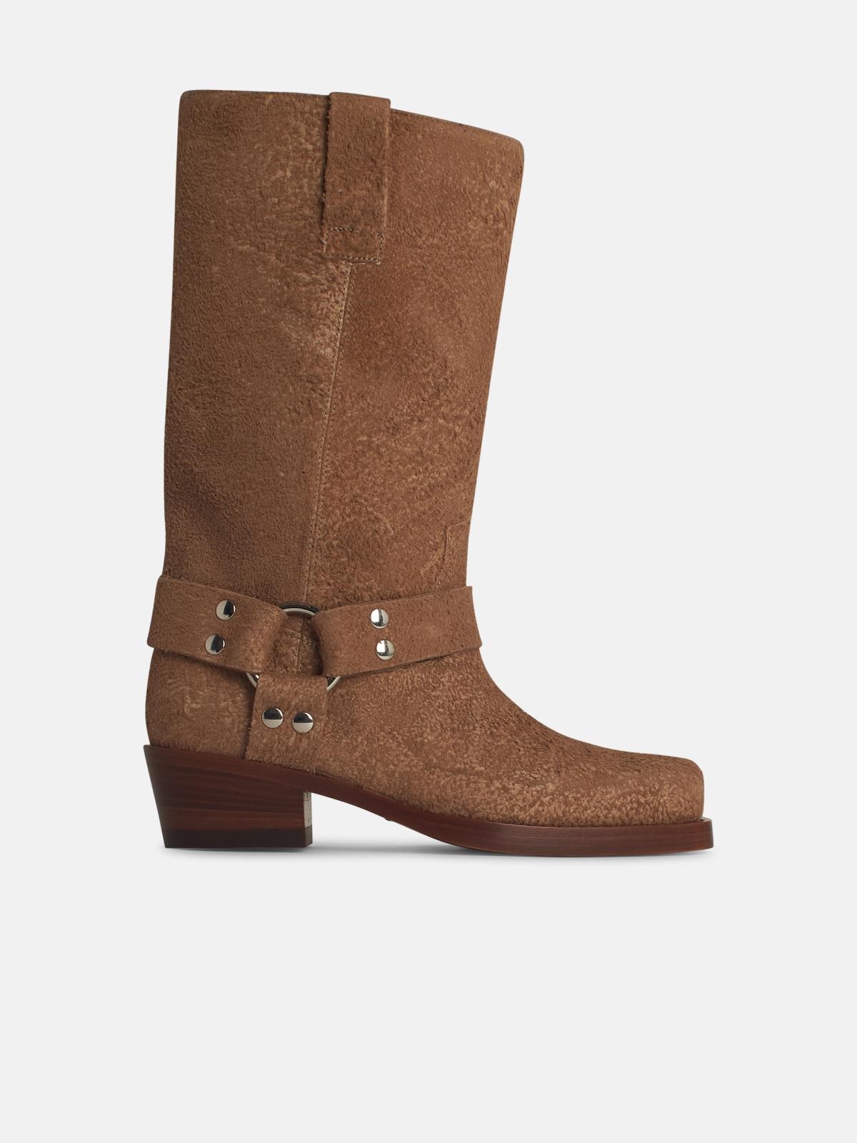 PARIS TEXAS 'Roxy' Beige Suede Boots