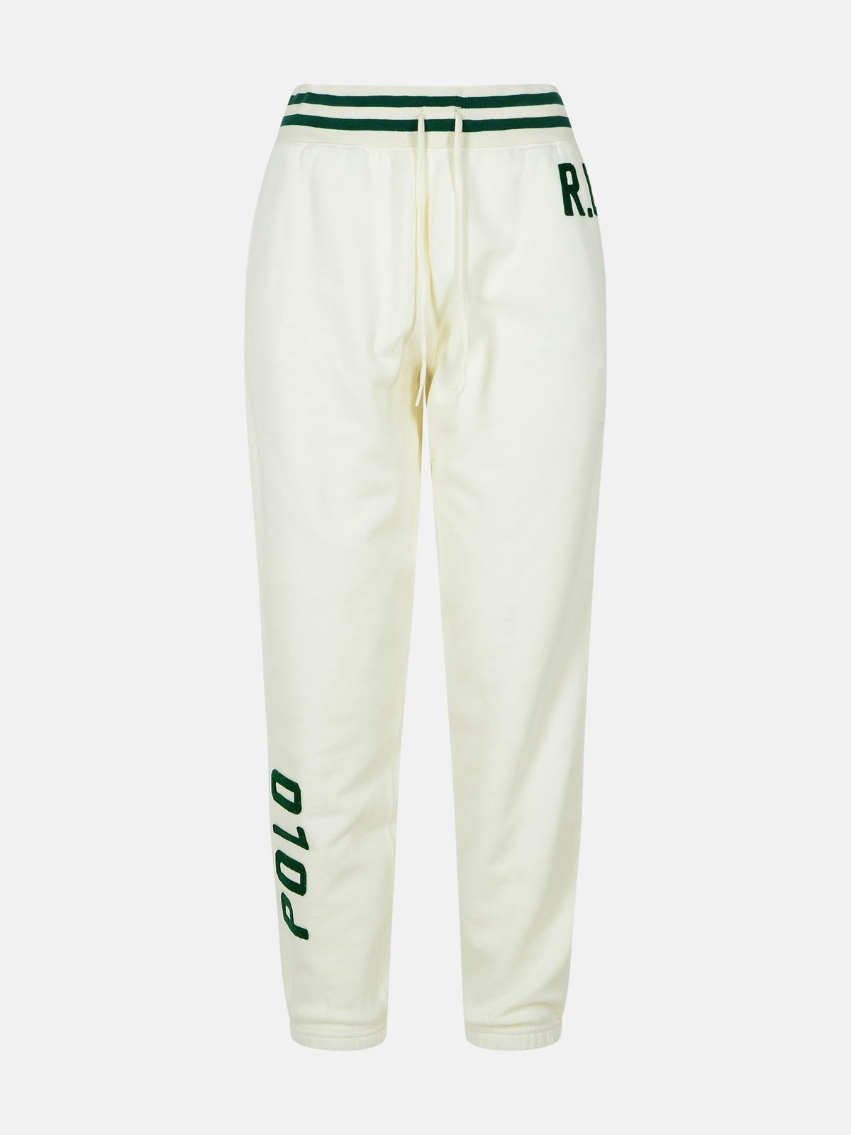 POLO RALPH LAUREN White Cotton Joggers