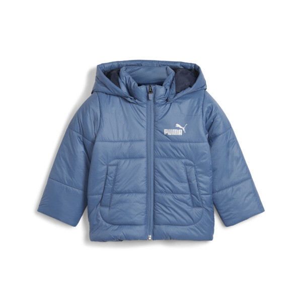 PUMA Minicats Toddlers' Hooded Padded Jacket in Blue Horizon, Size 0/3M