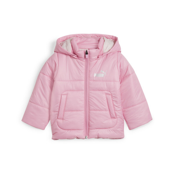 PUMA Minicats Toddlers' Hooded Padded Jacket in Mauved Out, Size 6/9M