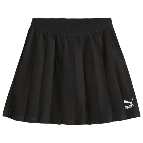 PUMA Womens PUMA Classics Pleated Skirt - Womens Black Size M