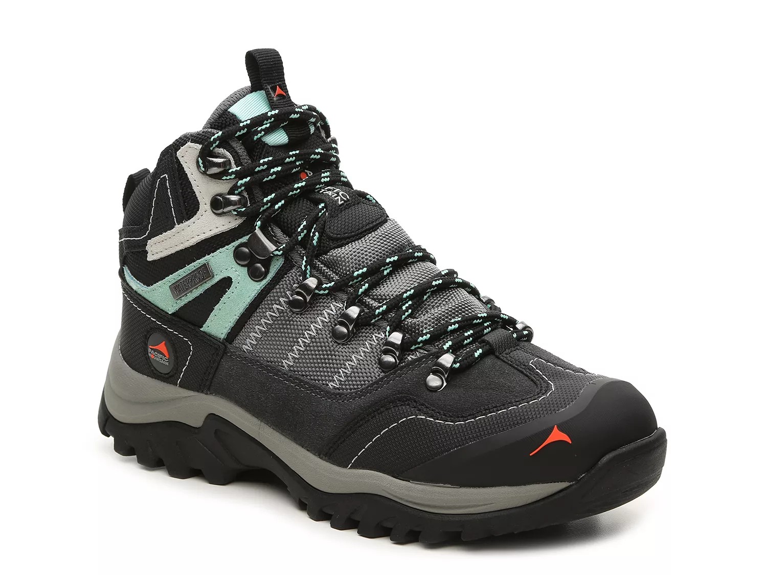 Pacific Mountain Asccend Hiking Boot | Women's | Grey/Black/Blue | Size 6 | Boots