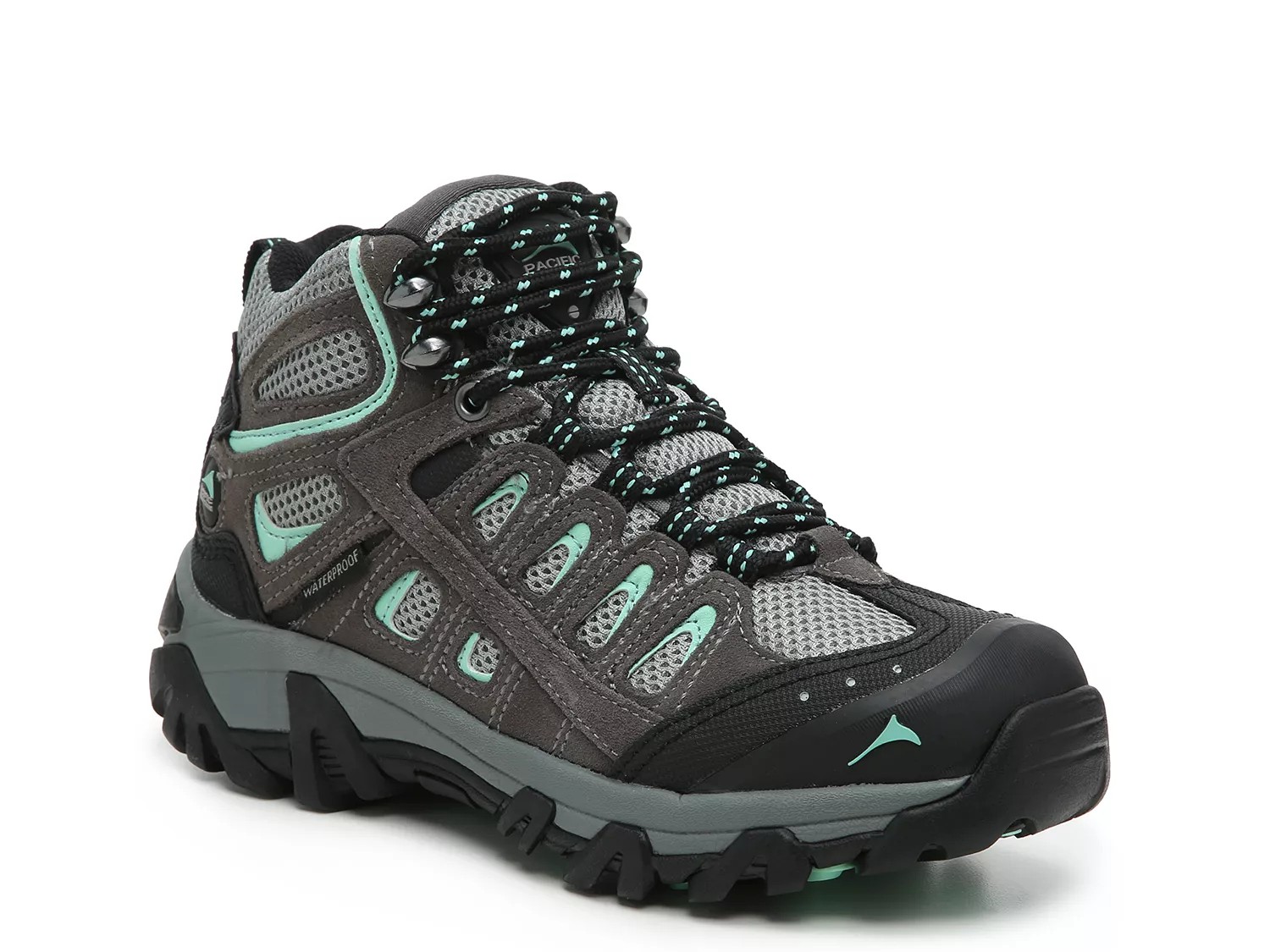 Pacific Mountain Blackburn Hiking Boot | Women's | Grey/Mint Green | Size 6 | Boots